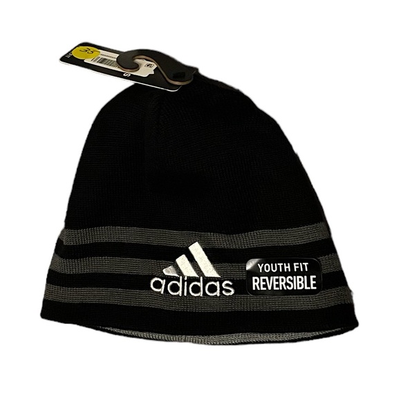 🎉HOST PICK🎉Adidas Youth Eclipse Reversible II Beanie Hat - Picture 1 of 4